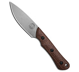 Image of White River Knife &amp; Tool White River Brave Fixed Blade Knife Natural Burlap Micarta 3.5 Stonewash 689376FB