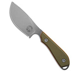 Image of White River Knife &amp; Tool White River Knives M1-Skinner Fixed Blade Knife Green/Orange G-10 3 Stonewash 3CA68D5A