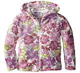 Image of White Sierra Printed Winter Blossom Bomber Hoody - Girls