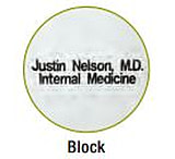 Image of White Swan Block 3/8" One Line, 8 LETTERS, 7003