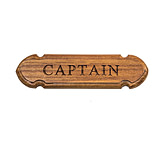 Image of Whitecap Teak &quot;CAPTAIN&quot; Name Plate