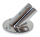 Image of Whitecap 1" O.D. 45 Round Base SS Rail Fitting