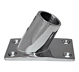 Image of Whitecap 7/8&quot; O.D. 60 Rectangle Base SS Rail Fitting