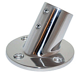 Image of Whitecap 7/8" O.D. 60 Round Base SS Rail Fitting
