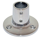 Image of Whitecap 1&quot; O.D. 90 Round Base SS Rail Fitting