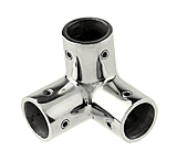 Image of Whitecap 7/8" O.D. SS 3-Way Corner Fitting