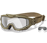 Image of Wiley X SP30DLT Spear Apel Goggles Clear Lens Tan Frame