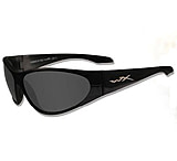 Image of Wiley X WX STRYKER Sun Glasses w/ Smoke Lens, Gloss Black Frame WXSTRYKER01