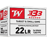Winchester .22 Long Rifle 36 grain Copper Plated Hollow Point Rimfire Ammunition