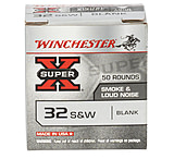 Winchester Super-X .32 S&amp;W 0 grain Brass Cased Blank Ammo, 50 Rounds, 32BL2PW