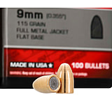 Image of Winchester Ammo Centerfire Handgun Reloading, 9 mm .355, 115 Grain, FMJ