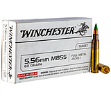 Image of Winchester USA White Box 5.56 NATO 62 Grain Full Metal Jacket Brass Rifle Ammunition