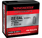 Image of Winchester Ammo Reloading 22 Cal .224 46 Gr Hollow Point (HP) 100 Per Box WBR222PSP50