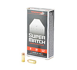 Winchester Super Match .40 S&amp;W 180 Grain Full Metal Jacket Flat Nose Brass Cased Pistol