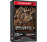 Winchester Ballistic Silvertip .270 Winchester 130 grain Fragmenting Polymer Tip Brass Cased Centerfire Rifle Ammunition