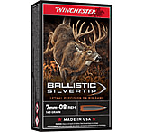 Image of Winchester Ballistic Silvertip 7mm-08 Remington 140 grain Fragmenting Polymer Tip Brass Cased Centerfire Rifle Ammunition