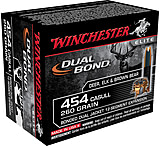 Winchester Dual Bond Handgun .454 Casull 260 grain Hollow Point Brass Cased Centerfire Pistol Ammunition