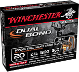 Winchester Dual Bond Shotshell 20 Gauge 260 grain 2.75&quot; Shotgun Slug Ammunition