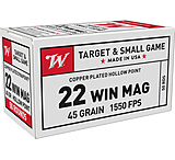 Winchester DYNAPOINT .22 Winchester Magnum Rimfire 45 grain Copper Plated Hollow Point Rimfire Ammunition