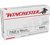 Winchester USA Lake City M80 Rifle Ammunition 7.62x51mm 149gr FMJ 2790 fps