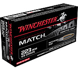 Winchester Competition Match .223 Remington 69 Grain Boat Tail Hollow Point Brass Cased Centerfire Rifle Ammunition