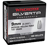 Image of Winchester Pistol Bullets, 9 mm, 147 Grain, Silvertip Jacketed Hollow Point