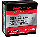 Image of Winchester Rifle Bullets, 300 Blackout, 200 Grain, Open Tip