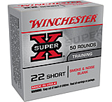 Winchester Super-X .22 Short 0 grain Brass Cased Blank Ammo, 50 Rounds, X22SBW