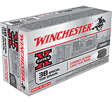 Winchester Super-X Handgun .38 Special 158 grain Lead Flat Nose Centerfire Pistol Ammunition