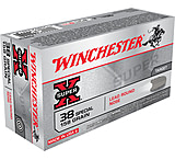Winchester Super-X Handgun .38 Special 158 grain Lead Round Nose Centerfire Pistol Ammunition