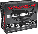 Winchester Super-X Handgun .380 ACP 85 grain Silvertip Jacketed Hollow Point Centerfire Pistol Ammunition