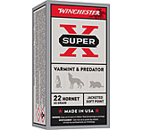 Winchester Super-X RIFLE .22 Hornet 46 grain Jacketed Hollow Point Centerfire Rifle Ammo, 50 Rounds, X22H2