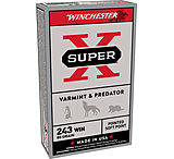 Winchester Super-X RIFLE .243 Winchester 80 grain Jacketed Soft Point Brass Cased Centerfire Rifle Ammunition