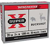 Winchester Super-X Shotshell 20 Gauge 20 Pellets 2.75&quot; Shotgun Buckshot Ammunition