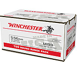Winchester USA 5.56x45mm NATO 55 grain Ball (M193) Full Metal Jacket Brass Centerfire Rifle Ammunition