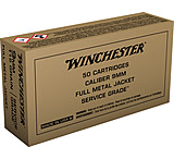 Image of Winchester USA Handgun Service Grade 9 mm Luger 115 grain Full Metal Jacket Centerfire Pistol Ammunition