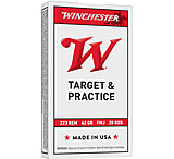 Winchester USA White Box .223 Remington 62 Grain Full Metal Jacket Brass Rifle Ammunition