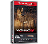 Image of Winchester Varmint X .243 Winchester 65 Grain Spitzer Flat Base Brass Cased Rifle Ammunition