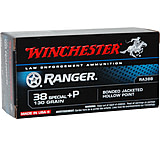 Winchester Ranger Bonded .38 Special +p 130 Grain. Pdx1 JHP Ammunition
