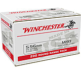Image of Winchester USA .223 Remington/5.56x45mm 55 Grain Full Metal Jacket (FMJ) Brass Cased Centerfire Rifle Ammunition Case