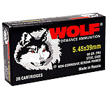 Wolf Ammo 5.45x39mm 60 Grain Full Metal Jacket Steel Cased Rifle Ammunition