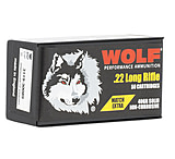 Wolf Ammo Rimfire .22 Long Rifle Extra 40 Grain Round Nose Steel Cased Rimfire Ammunition