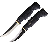 Image of Wood Jewel Fixed Blade Black Knife Set