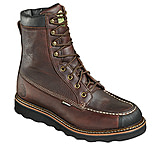 Image of Wood N Stream Mens Flyway 6006 8in Moc Black Wedge Red Oak Leather