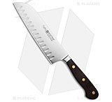 Image of Wusthof Crafter Hollow Edge Santoku 7.00in Fixed Blade Knife