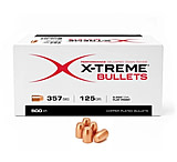 Image of X-Treme Bullets 357 Sig Caliber Pistol Bullets, 125 Grain, Flat Point