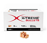 Image of X-Treme Bullets 9mm Caliber Pistol Bullets, 124 Grain, PN HPCBs