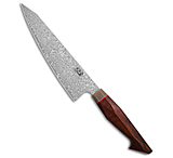 Image of Xin Cutlery Multangular 9 Kitchen Knife Rosewood/Buffalo Horn Mirror Dam. F5D5E6E4