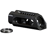 Image of Yankee Hill 26-MB-A Slant Muzzle Brake 5.56mm Threaded 1/2-28&quot; TPI Steel Black