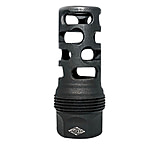 Image of Yankee Hill 4445MB24 SRx Q.D. Muzzle Brake Short Black Phosphate Steel With 5/8&quot;